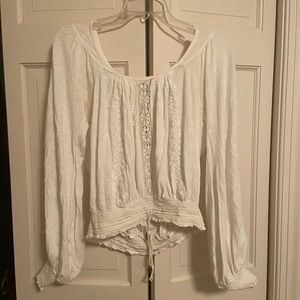 White Free People Long Sleeve